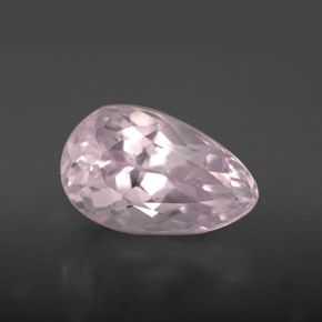 4.15 ct Pink Kunzite Gemstone, Kunzite Gem in Pear Facet Shape for Sale.