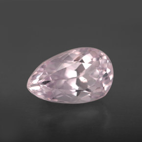 4.15 ct Pink Kunzite Stone, Natural Kunzite in Pear Facet Shape for Sale