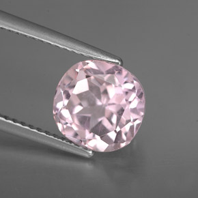 3.78 ct Pink Kunzite Stone, Natural Kunzite in Cushion-Cut Shape for Sale