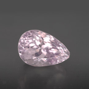 4.28 ct Pink Kunzite Gemstone, Kunzite Gem in Pear Facet Shape for Sale.