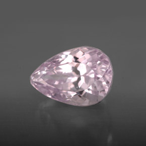 4.28 ct Pink Kunzite Stone, Natural Kunzite in Pear Facet Shape for Sale