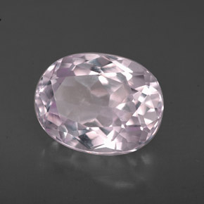 3.44 ct Pink Kunzite Stone, Natural Kunzite in Oval Facet Shape for Sale