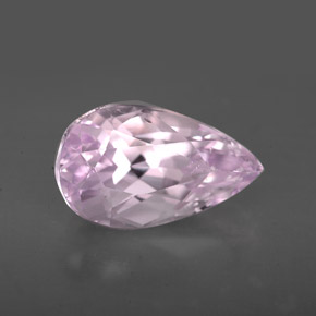 4.90 ct Pink Kunzite Gemstone, Kunzite Gem in Pear Facet Shape for Sale.