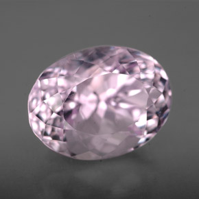 7.40 ct Pink Kunzite Stone, Natural Kunzite in Oval Facet Shape for Sale