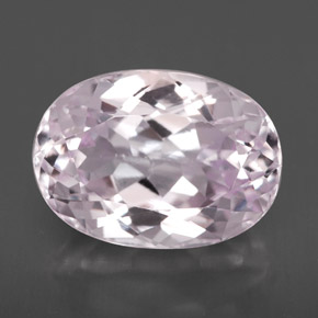 6.69 ct Pink Kunzite Gemstone, Kunzite Gem in Oval Facet Shape for Sale.