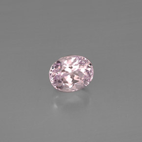 5.68 ct Pink Kunzite Stone, Natural Kunzite in Oval Facet Shape for Sale