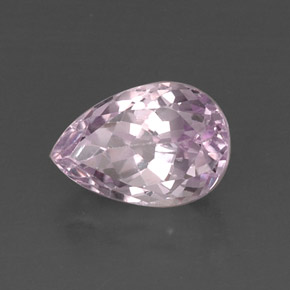 6.44 ct Pink Kunzite Stone, Natural Kunzite in Pear Facet Shape for Sale