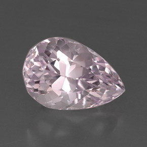 8.89 ct Pink Kunzite Gemstone, Kunzite Gem in Pear Facet Shape for Sale.