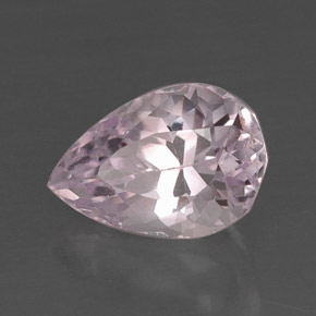 8.89 ct Pink Kunzite Stone, Natural Kunzite in Pear Facet Shape for Sale