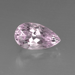 9.59 ct Pink Kunzite Gemstone, Kunzite Gem in Pear Facet Shape for Sale.