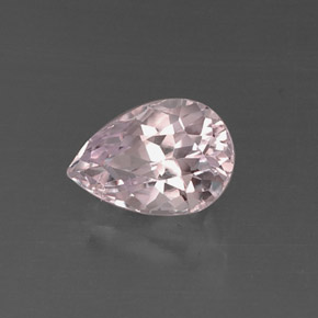 4.11 ct Pink Kunzite Stone, Natural Kunzite in Pear Facet Shape for Sale