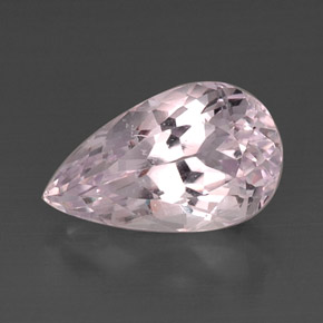 11.84 ct Pink Kunzite Gemstone, Kunzite Gem in Pear Facet Shape for Sale.
