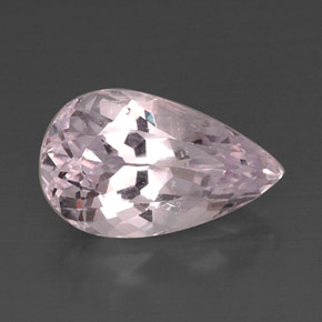 11.84 ct Pink Kunzite Stone, Natural Kunzite in Pear Facet Shape for Sale
