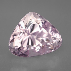 10.60 ct Pink Kunzite Stone, Natural Kunzite in Pear Facet Shape for Sale