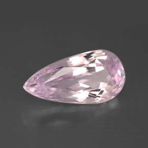 4.68 ct Pink Kunzite Stone, Natural Kunzite in Pear Facet Shape for Sale