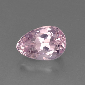 5.88 ct Pink Kunzite Stone, Natural Kunzite in Pear Facet Shape for Sale