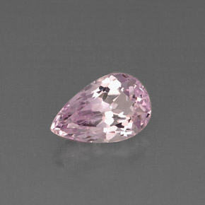 5.74 ct Pink Kunzite Stone, Natural Kunzite in Pear Facet Shape for Sale