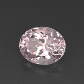 8.64 ct Pink Kunzite Stone, Natural Kunzite in Oval Facet Shape for Sale