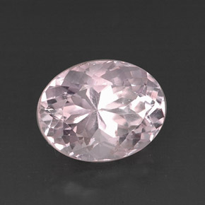 10.97 ct Pink Kunzite Stone, Natural Kunzite in Oval Facet Shape for Sale