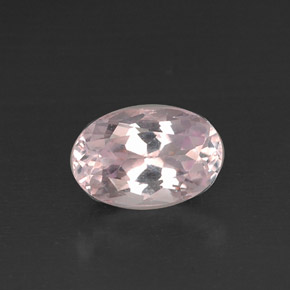 5.05 ct Pink Kunzite Gemstone, Kunzite Gem in Oval Facet Shape for Sale.