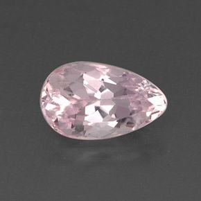 5.28 ct Pink Kunzite Gemstone, Kunzite Gem in Pear Facet Shape for Sale.