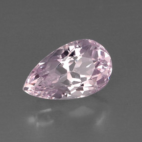 8.39 ct Pink Kunzite Stone, Natural Kunzite in Pear Facet Shape for Sale