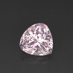 5.57 ct Pink Kunzite Gemstone, Kunzite Gem in Pear Facet Shape for Sale.