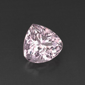 5.57 ct Pink Kunzite Stone, Natural Kunzite in Pear Facet Shape for Sale