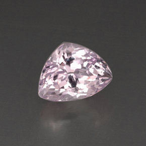 8.49 ct Pink Kunzite Stone, Natural Kunzite in Trillion Facet Shape for Sale