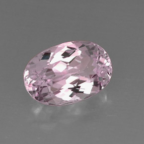 6.60 ct Pink Kunzite Stone, Natural Kunzite in Oval Facet Shape for Sale