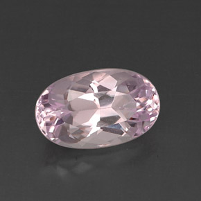 7.93 ct Pink Kunzite Gemstone, Kunzite Gem in Oval Facet Shape for Sale.