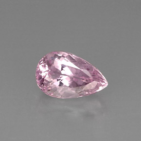 6.07 ct Pink Kunzite Gemstone, Kunzite Gem in Pear Facet Shape for Sale.