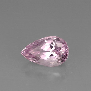 6.07 ct Pink Kunzite Stone, Natural Kunzite in Pear Facet Shape for Sale