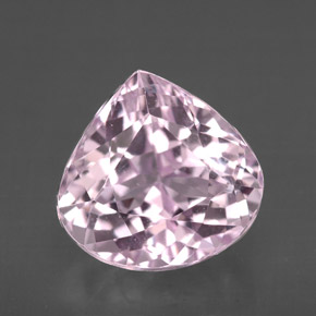 4.51 ct Pink Kunzite Gemstone, Kunzite Gem in Pear Facet Shape for Sale.