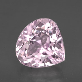 4.51 ct Pink Kunzite Stone, Natural Kunzite in Pear Facet Shape for Sale