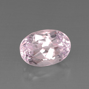 8.31 ct Pink Kunzite Stone, Natural Kunzite in Oval Facet Shape for Sale