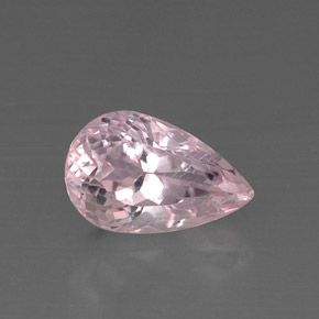 9.14 ct Pink Kunzite Gemstone, Kunzite Gem in Pear Facet Shape for Sale.