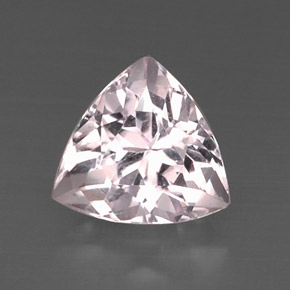 8.12 ct Pink Kunzite Gemstone, Kunzite Gem in Trillion Facet Shape for Sale.