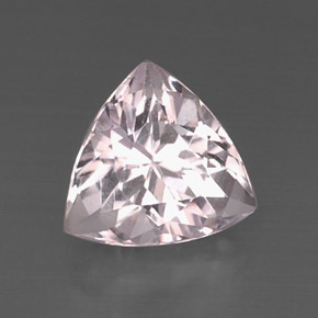 8.12 ct Pink Kunzite Stone, Natural Kunzite in Trillion Facet Shape for Sale