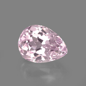 5.99 ct Pink Kunzite Gemstone, Kunzite Gem in Pear Facet Shape for Sale.