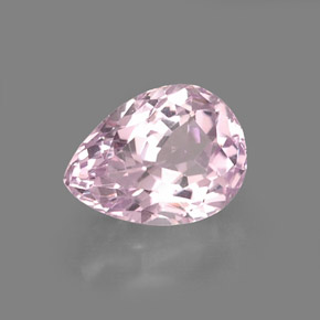 5.99 ct Pink Kunzite Stone, Natural Kunzite in Pear Facet Shape for Sale