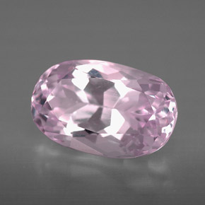 5.36 ct Pink Kunzite Stone, Natural Kunzite in Oval Facet Shape for Sale