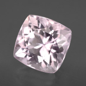 6.51 ct Pink Kunzite Gemstone, Kunzite Gem in Cushion-Cut Shape for Sale.
