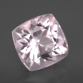 6.51 ct Pink Kunzite Stone, Natural Kunzite in Cushion-Cut Shape for Sale