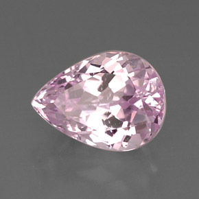 8.81 ct Pink Kunzite Stone, Natural Kunzite in Pear Facet Shape for Sale