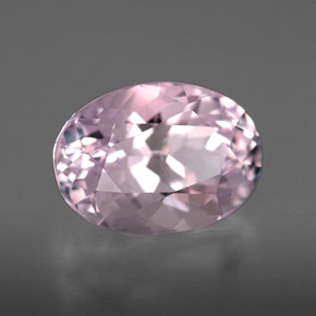 5.64 ct Pink Kunzite Stone, Natural Kunzite in Oval Facet Shape for Sale