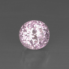 5.33 ct Pink Kunzite Stone, Natural Kunzite in Oval Facet Shape for Sale