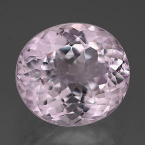 7.60 ct Pink Kunzite Gemstone, Kunzite Gem in Oval Portuguese-Cut Shape for Sale.