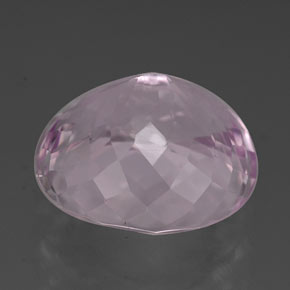 Kunzite Gemstone in 12.4 x 11.1 mm Size for Sale, Kunzite Stone in Pink Color