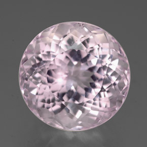 7.90 ct Pink Kunzite Gemstone, Kunzite Gem in Round Facet Shape for Sale.